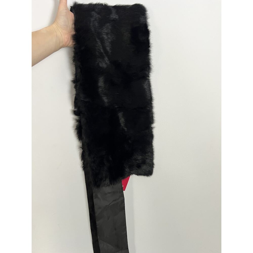 vintage liz claiborne real fur muffler opera wrap theater costume accessory